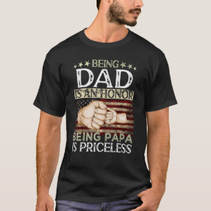 Camiseta Ser Pai É Uma Honra Ser Papa É O Melhor