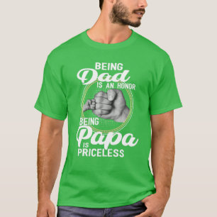 Camiseta Ser Pai É Uma Honra Ser Papa É Uma Gordura Impress