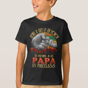 Camiseta Ser Pai É Uma Honra Ser Um Papa É Imprestável