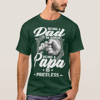 Camiseta Ser Pai É Uma Honra Ser Um Papa É Imprestável
