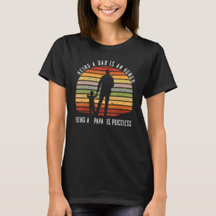 Camiseta Ser pai é uma honra ser um papai avô