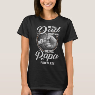 Camiseta Ser pai em honra ser pai é inestimável