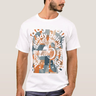 Camiseta "Ser Papai Ser Malvado" Chopper Daddy Geométrico