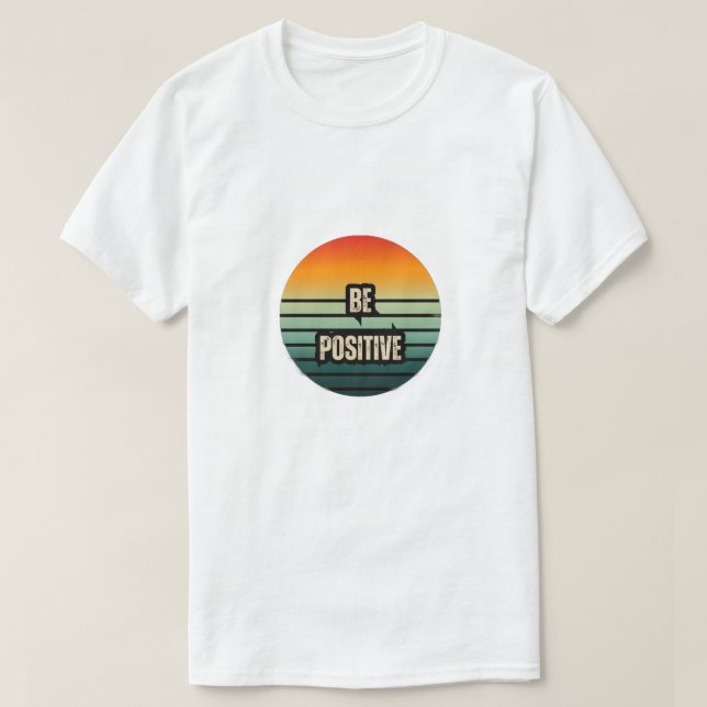 Camiseta Ser Positivo (Frente do Design)