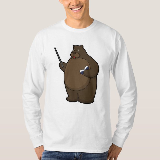 Camiseta Ser professor com livro e ponteiro (Frente)