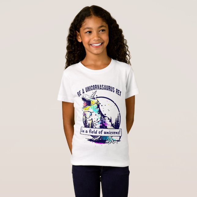 Camiseta Ser Rex Unicornasaurus Num Mundo De Cuntasauruse (Frente Completa)