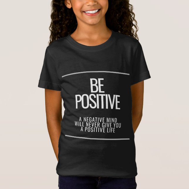 Camiseta Ser T-Shirt Positivo - Inspirar uma Vida Positiva (Frente)