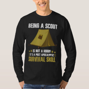 Camiseta Ser Um Escoteiro Não É Uma Hobby Survival Skill Ca