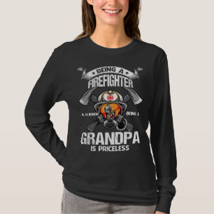 Camiseta ser um FIREFIGHTER é uma honra ser um GRANDPA