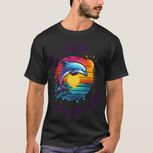 Camiseta Ser um Golfinho em um Mar de Peixes