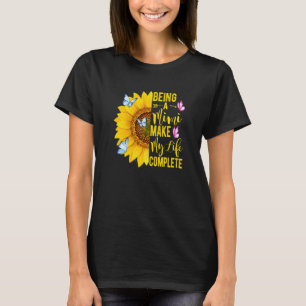 Camiseta Ser Um Mimi Faz Minha Mãe De Girassol De Lifeto