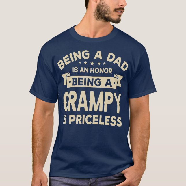 Camiseta Ser um PAI é uma HONRA Ser uma GRAMPY é (6) (Frente)