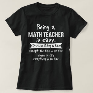 Camiseta Ser um professor de matemática é novidade