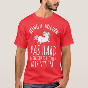 Camiseta Ser Um Unicórnio Era Duro, Então Decidi Me Tornar