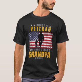 Camiseta Ser um Veterano é uma honra Ser um Vovô é Imperati