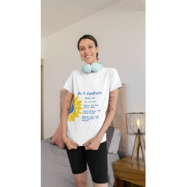 Camiseta Ser Uma Arte De Girassol Cores Da Ucrânia