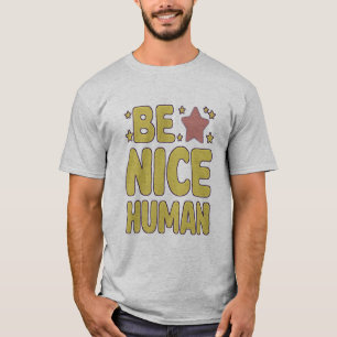 Camiseta Ser uma bela Pessoas engraçada humana