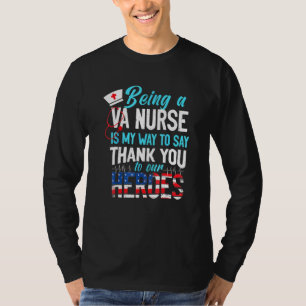 Camiseta Ser Uma Enfermeira Va É A Minha Maneira De Agradec