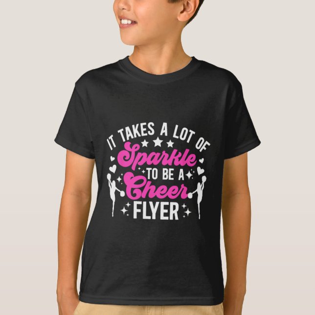 Camiseta Ser uma Flyer de Torcida Cheerleader Flyer Cheerle (Frente)