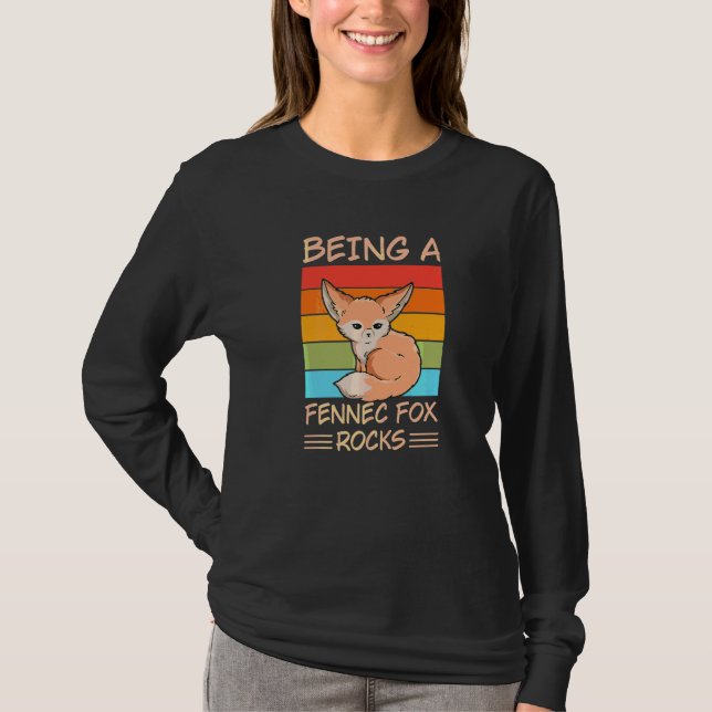 Camiseta Ser Uma Raposa Fennec Para Uma Raposa Fennec (Frente)