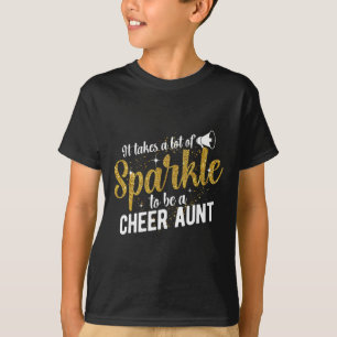Camiseta Ser uma tia de torcida de uma tia de cheerleader