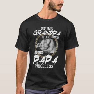 Camiseta Ser Vovô É Uma Honra Ser Papa É Imprestável