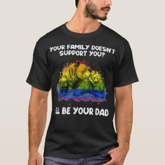 Camiseta Será seu Pai orgulhoso LGBTQ do Orgulho do Pai