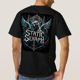 Camiseta Serafim Estático Gráfico Gótico Ciberpunk