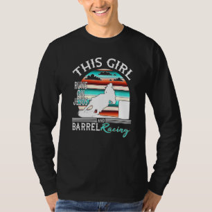 Camiseta Serape Horse Barrel Correndo Com Essa Garota Sob J