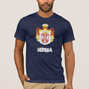 Camiseta Serbia com brasão