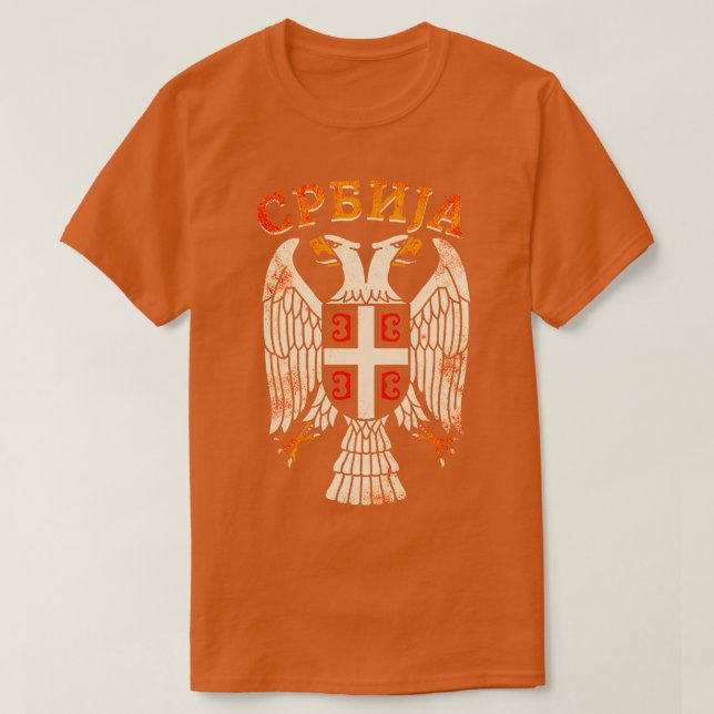 Camiseta Serbian Eagle Srbija 12 (Frente do Design)