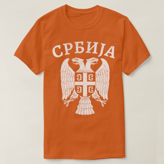 Camiseta Serbian Eagle Srbija 3 (Frente do Design)