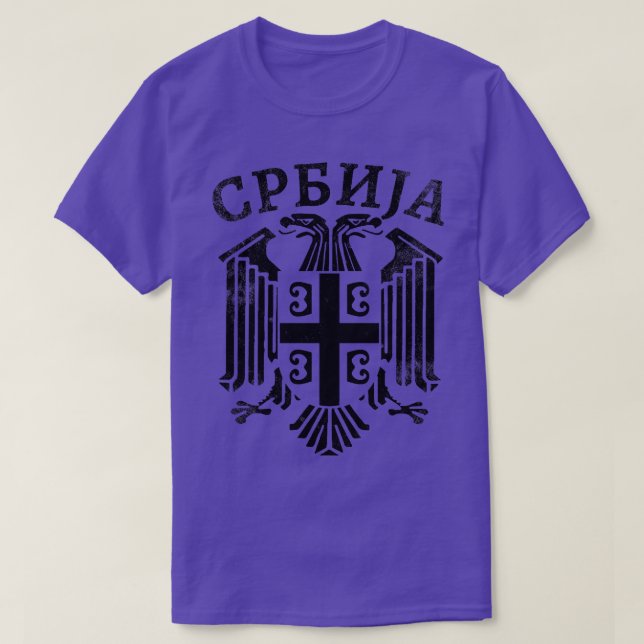 Camiseta Serbian Eagle Srbija 7 (Frente do Design)