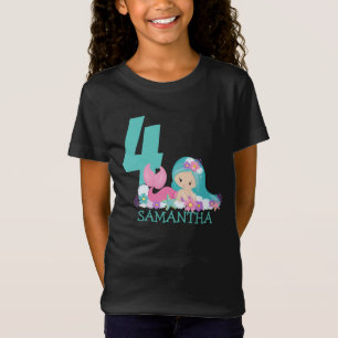 Camiseta Sereia, 4º aniversário Marina - Do mar T-Shirt