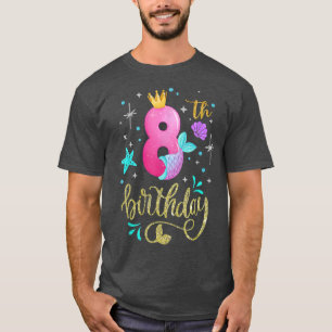 Camiseta Sereia 8º Aniversário Decorre Por 8 Anos G