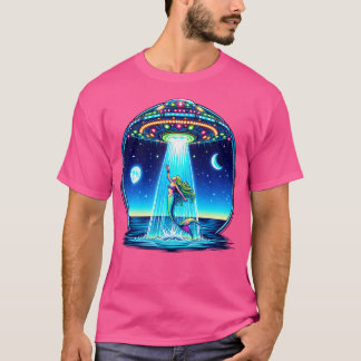 Camiseta Sereia Abdução De Alienígena Invasão Funny Ufo Spa