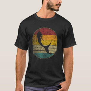 Camiseta Sereia - Amor Vintage Mulheres Crianças Homens Grá