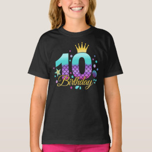 Camiseta Sereia Aniversário do 10º Aniversário