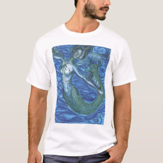Camiseta sereia azul