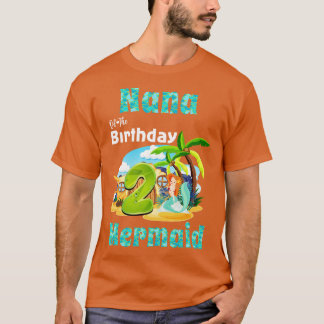 Camiseta Sereia Bonita Nana Do segundo aniversário