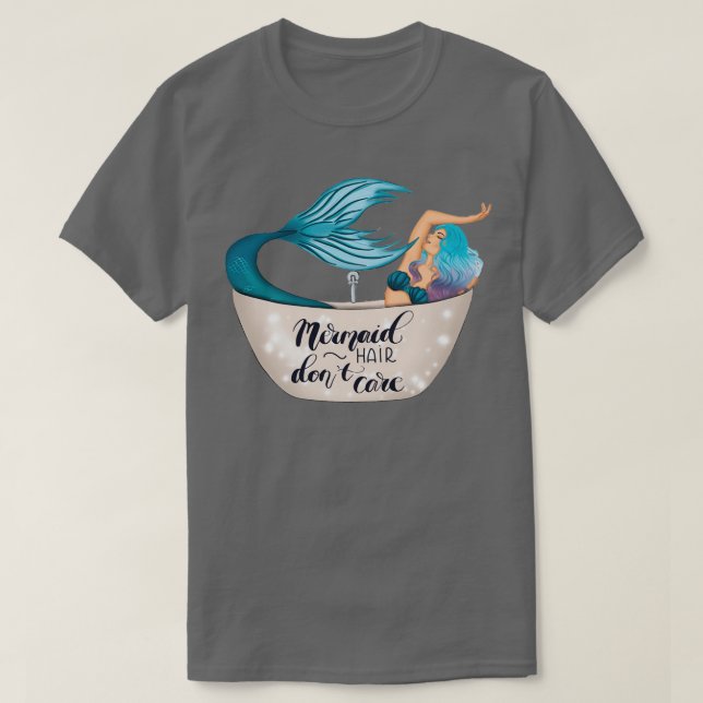 Camiseta Sereia Cabelo Donx27t Cuidados 3 (Frente do Design)