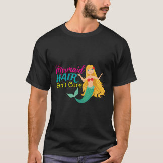 Camiseta Sereia Cabelo Não Se Importa Com Engraçado