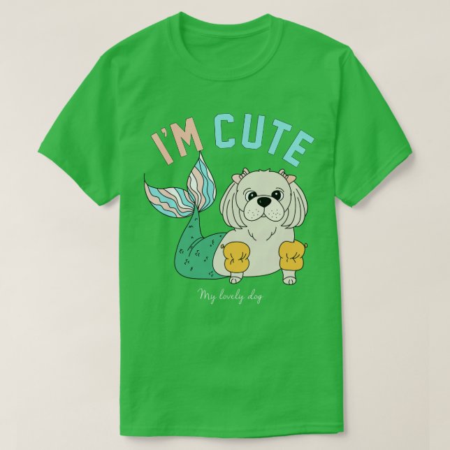 Camiseta Sereia Cachorra (Frente do Design)