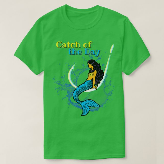 Camiseta Sereia Catch do Dia (Frente do Design)