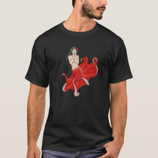 Camiseta Sereia Cecaelia do polvo do Pinup