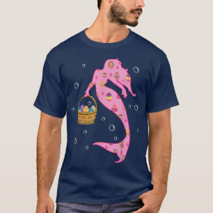 Camiseta Sereia Coelho Coelho Coelhinho-De-Páscoa Raparigas