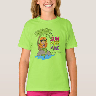 Camiseta Sereia Cute Kids