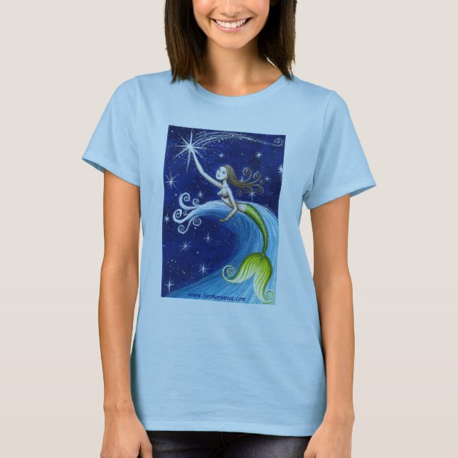 Camiseta Sereia da estrela de tiro (Frente)