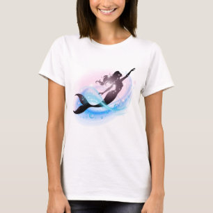 Camiseta Sereia da Maré Aurora – Arte Oceânica Feminina Son