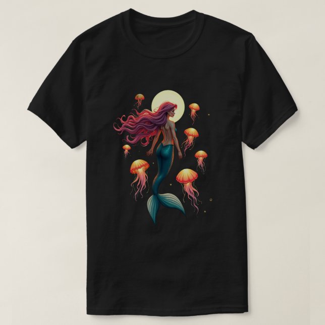 Camiseta Sereia de Água-Viva (Frente do Design)